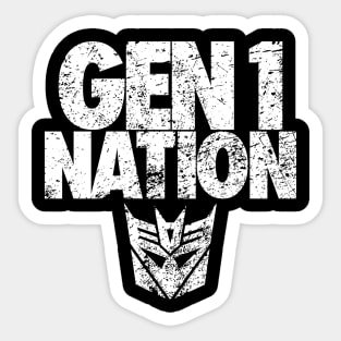 GEN 1 NATION - Decepticons Sticker